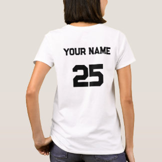 Número de nombre personalizado en la camiseta de l