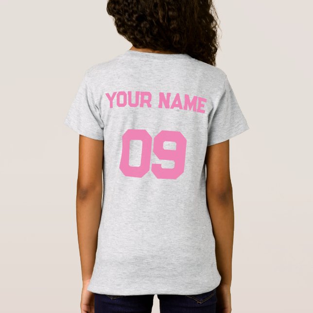 Número de nombre personalizado en la camiseta de t (Reverso)