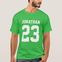 Número de nombre personalizado Mens Sport Jersey T