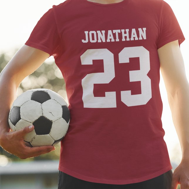 Número de nombre personalizado Mens Sport Jersey T (Subido por el creador)