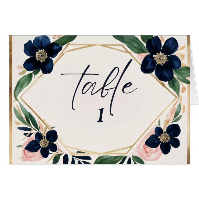 Número de tabla Boda de la Marina y el Oro (Anverso (Horizontal))