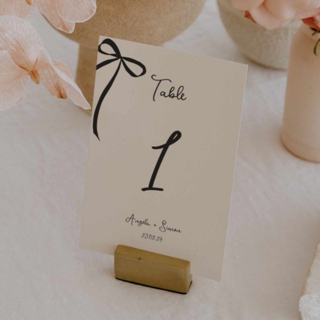 Número de tabla de Boda de barrido de mano caprich (Subido por el creador)