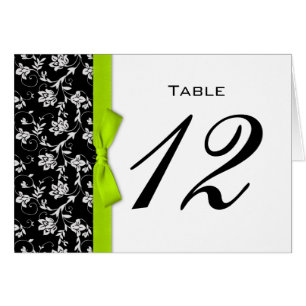 Número de tabla de Boda de Bow Lime