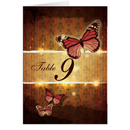 número de tabla de bodas de caída de mariposa romá
