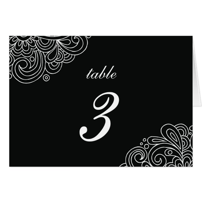 Número de tabla de casamiento de Damasco de Swirl  (Anverso (Horizontal))