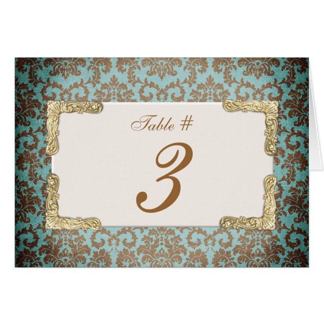 Número de tabla de casamiento de Damasco francés a (Anverso (Horizontal))
