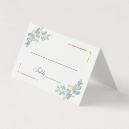 Número de tabla de color de agua y tarjetas de lug