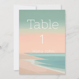 Número de tabla de destino elegante