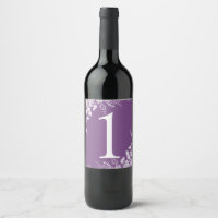 Número de tabla de etiquetas de vinos | Viñedo (pú