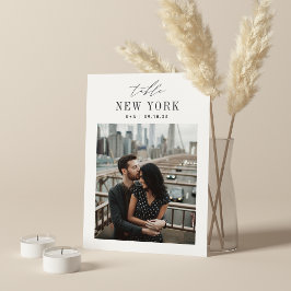 Número de tabla de fotos de destino de viaje de bo