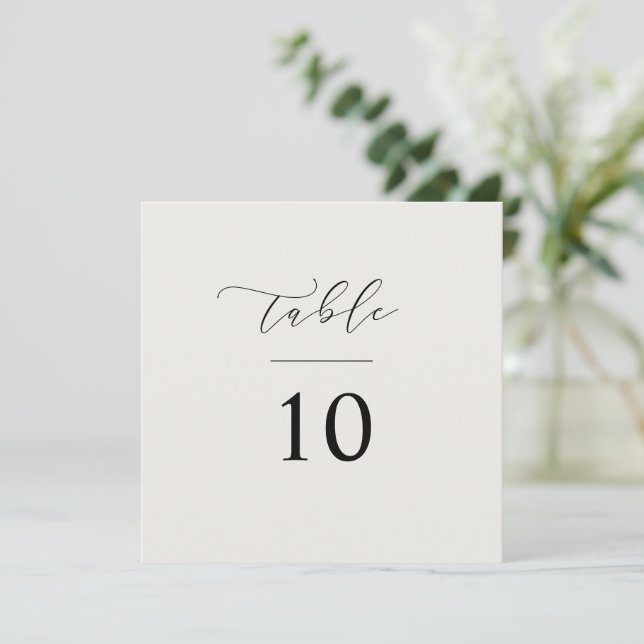 Número de tabla de guiones Tarjeta cuadrada de rec (Anverso de pie)