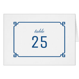 Número de tabla de Moda de Deco Azul Lapis