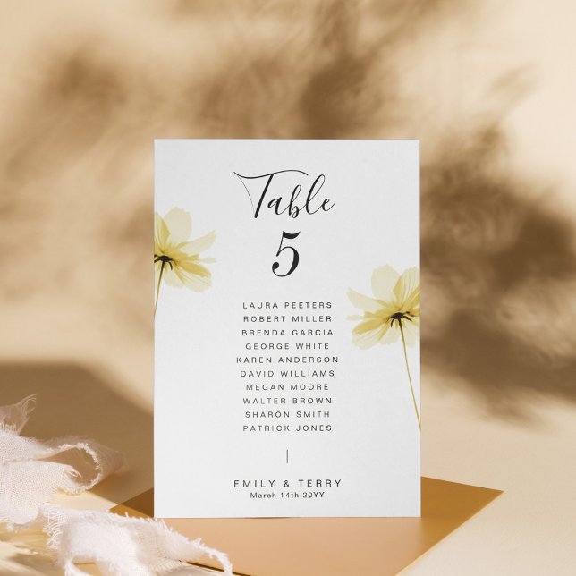 Número de tabla de nombres de invitado de Boda de  (Subido por el creador)