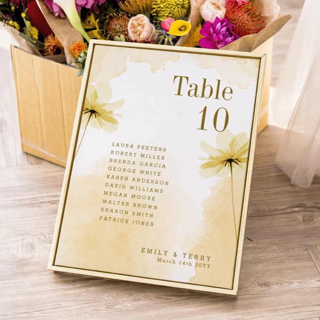 Número de tabla de nombres de invitado de Boda de  (Subido por el creador)