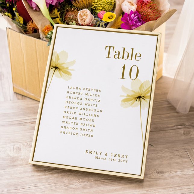Número de tabla de nombres de invitado de Boda de  (Subido por el creador)