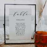 Número de tabla de script Tarjeta de recepción de<br><div class="desc">Nuestra tarjeta de número de tabla es perfecta para programar los asientos de los invitados para cada mesa en su evento. Este artículo forma parte de nuestra colección de Bodas STERLING S105,  por favor busque en nuestra tienda los artículos que coincidan.</div>