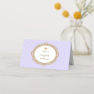 Número de tabla de tarjetas Purple Gold Princess P