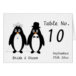 Número de tabla del Boda de los pingüinos