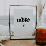 Número de tabla Minimalista retro<br><div class="desc">Esta es una plantilla de número de tabla retro moderna que presenta un emparejamiento de fuentes inspirado en los años 70. TODAS las fuentes* y los colores son editables (la palabra "tabla" no se puede escribir) // Para los elementos coincidentes, por favor visite la colección "CHARLI" en el almacén Sincerely...</div>