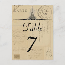 Número de tabla postal de París