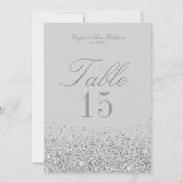 Número de tarjetas de tabla del Boda del Purpurina