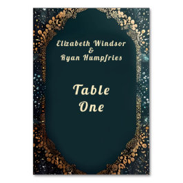 Número de tarjetas de tabla Diseño floral