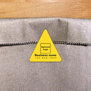 Número de teléfono comercial en el Pegatina triang