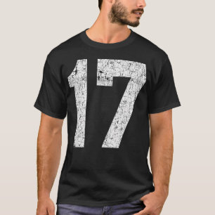 Número de Uniforme de Jersey 17 Deportes Atléticos