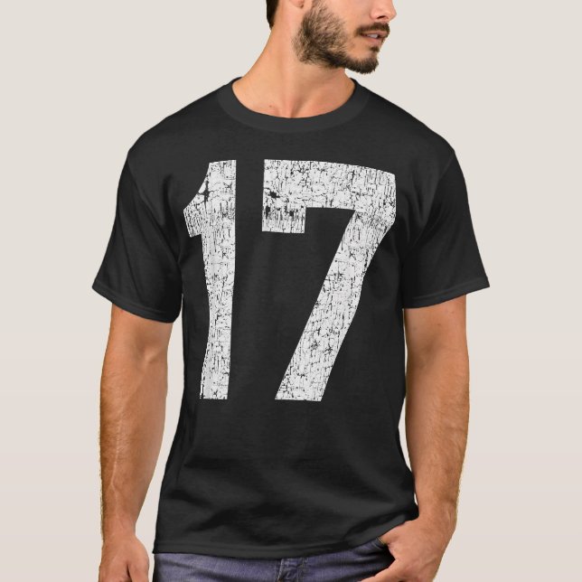 Número de Uniforme de Jersey 17 Deportes Atléticos (Anverso)