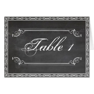 Número elegante de la tabla de la boda de la