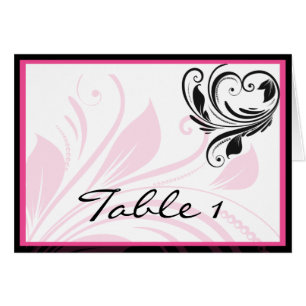 Número floral rosado negro y oscuro de la tabla d