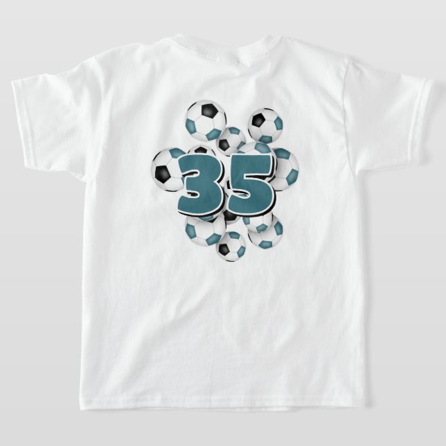 número jersey en el grupo de balones de fútbol ver (Distribución Reverso )