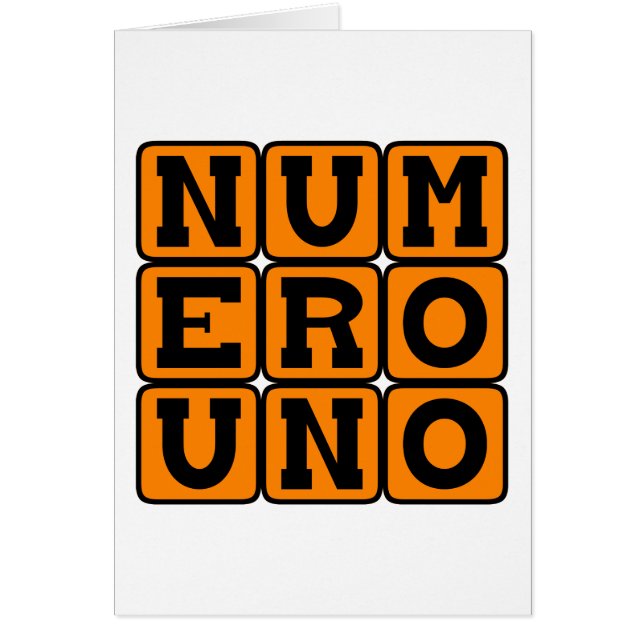 Número Uno (Frente)