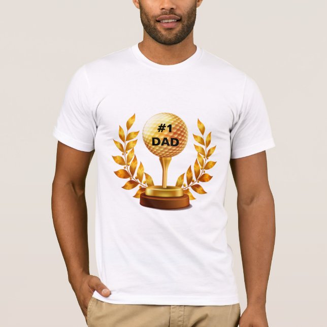 Número uno por camiseta de Par Golf (Anverso)