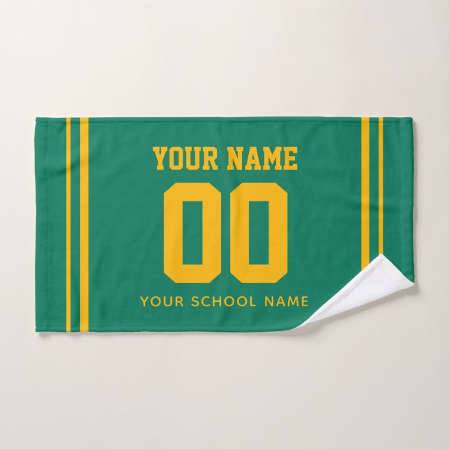 Número y nombre de jersey personalizado de sóftbol (Toalla de mano)
