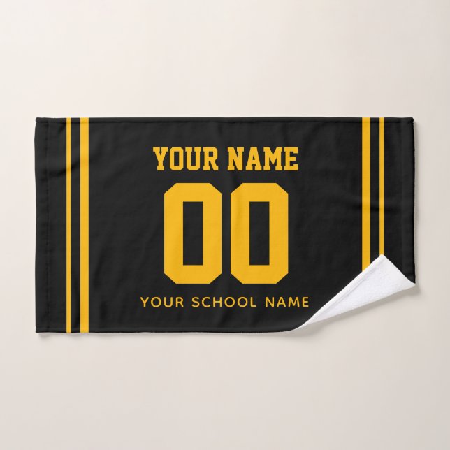 Número y nombre de jersey personalizado de sóftbol (Toalla de mano)