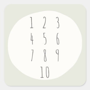 números 1-10. contando. Pegatinas y etiquetas
