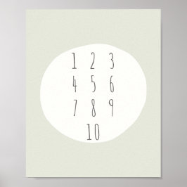 números 1-10. contando. Poster e impresiones