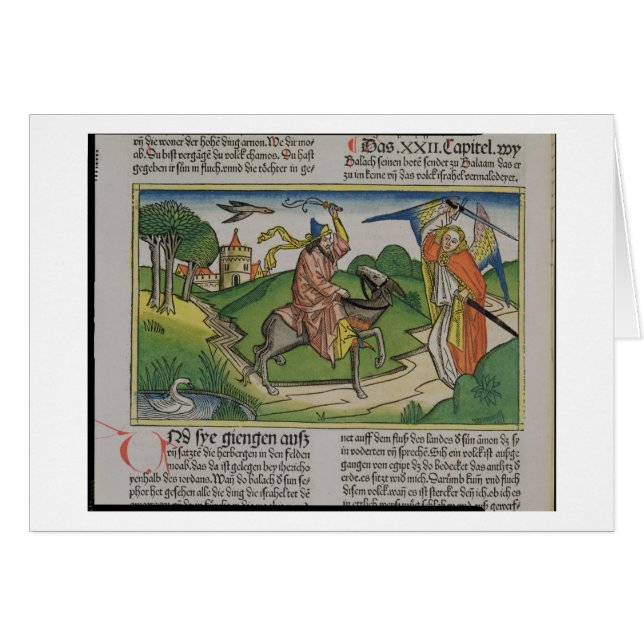 Números 22 asno que habla de 20-35 Balaam, de la (Anverso (Horizontal))