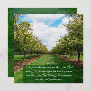 Números 6:24-26 Tarjeta plana