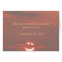 Números 6:25 Tarjeta Pal secreta de bendición/Moti