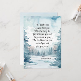 Números 6 Lord Bless You Bible WinFlat Card