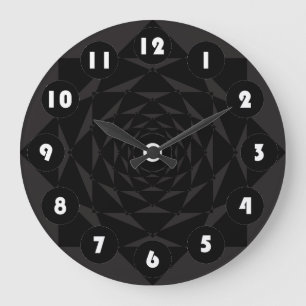 números blancos Reloj de pared acrílico