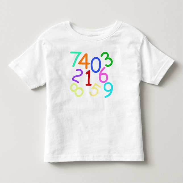 Números - camiseta de los niños (Anverso)