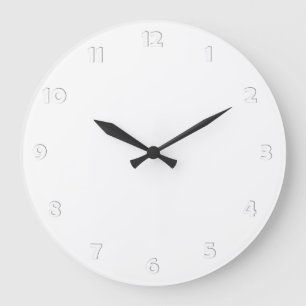 Números de caras de reloj - sello blanco para su d