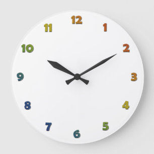 Números de la cara del reloj - metalico del arco i