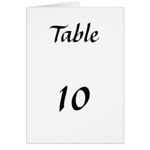 Números de la tabla