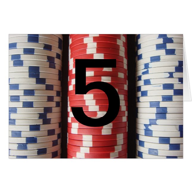 Números de la tabla del torneo del póker (Anverso (Horizontal))