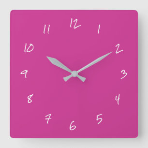 Números de letra de diseño y reloj de pared de col