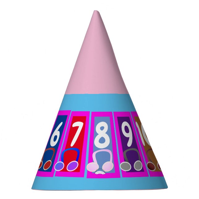 Números de matemáticas tempranas 1 a 10 Gorras Fie (Derecha)